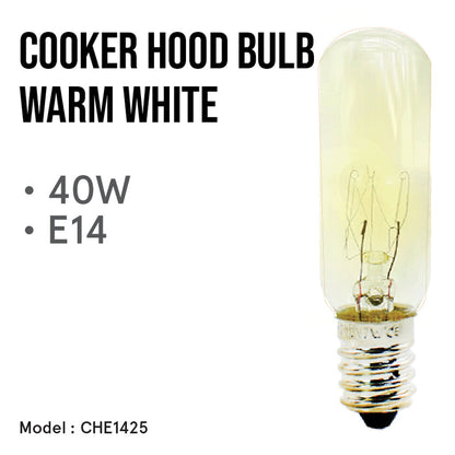 PowerPac Cooker hood bulb. Pygmy Bulb E14 40Watts warm white(CHE1425)