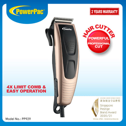 PowerPac Electric Hair Cutter, Hair Clipper, for Men (PP929)