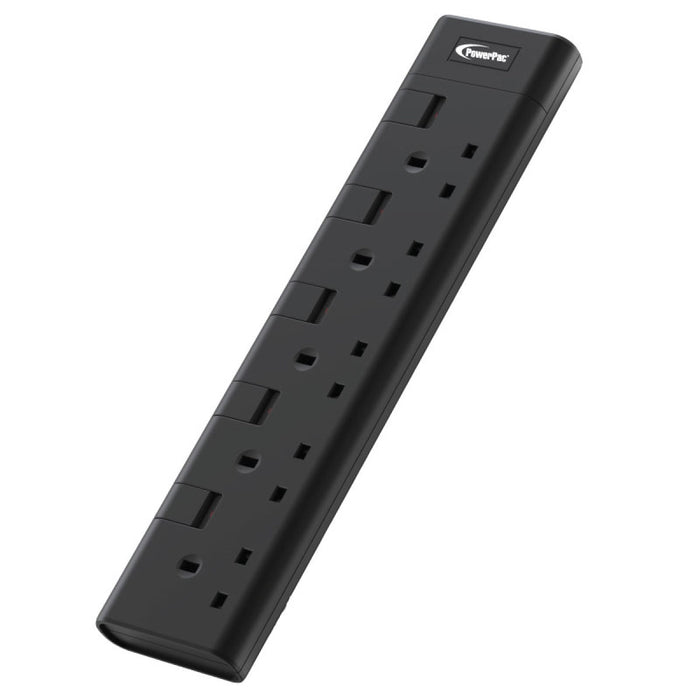 PowerPac Extension Cord, Extension Socket, Power Extension 3 Metre 5 way (PP8555BK)