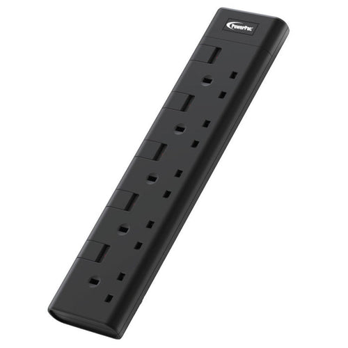 PowerPac Extension Cord, Extension Socket, Power Extension 3 Metre 5 way (PP8555BK)