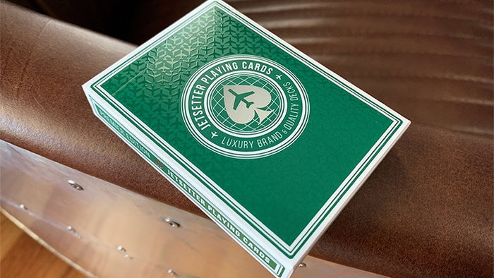 Premier Edition in Jetsetter Green Playing Cards by Expert Playing Card Co.