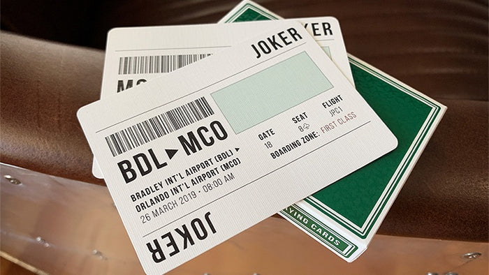 Premier Edition in Jetsetter Green Playing Cards by Expert Playing Card Co.