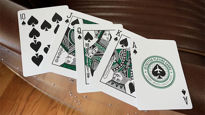 Premier Edition in Jetsetter Green Playing Cards by Expert Playing Card Co.