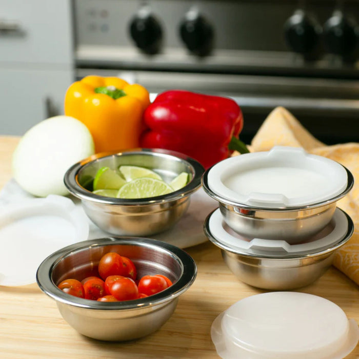 Prep Bowls w/Lids in use