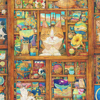 Take a closer look — each shelf is full of tiny surprises. How many animals can you find?