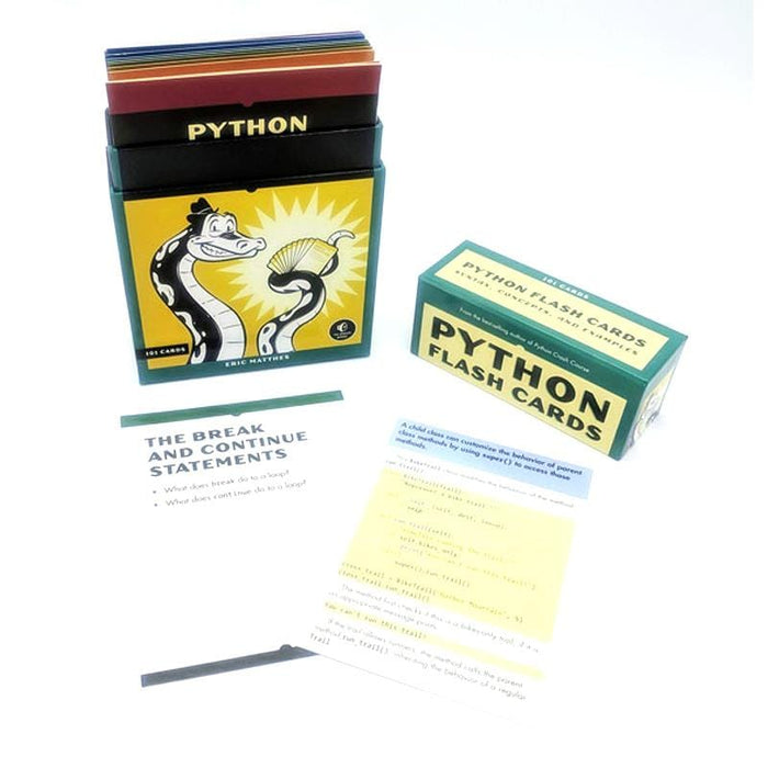 Python Flash Cards by No Starch Press - The Pi Hut