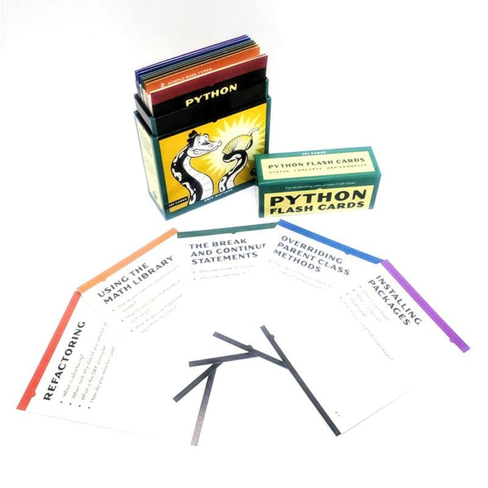 Python Flash Cards by No Starch Press - The Pi Hut