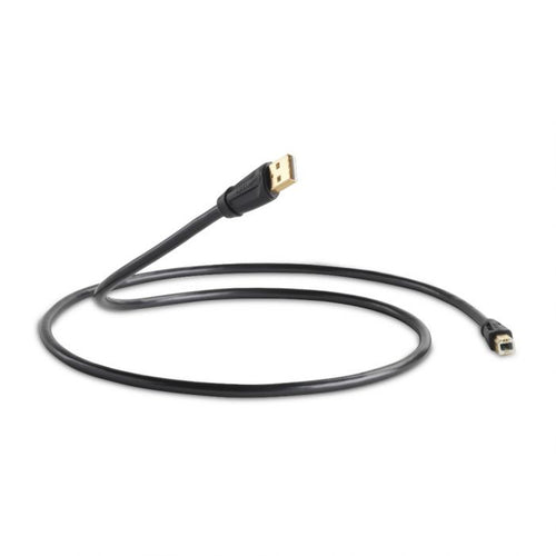 QED QE6901 Performance USB A to B Cable 1.5M Graphite