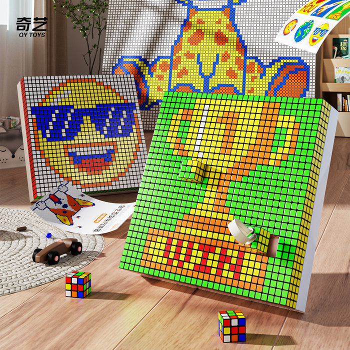 QiYi Mosaic 3x3 Cube Set of 100 (10x10 2.8cm Cubes)