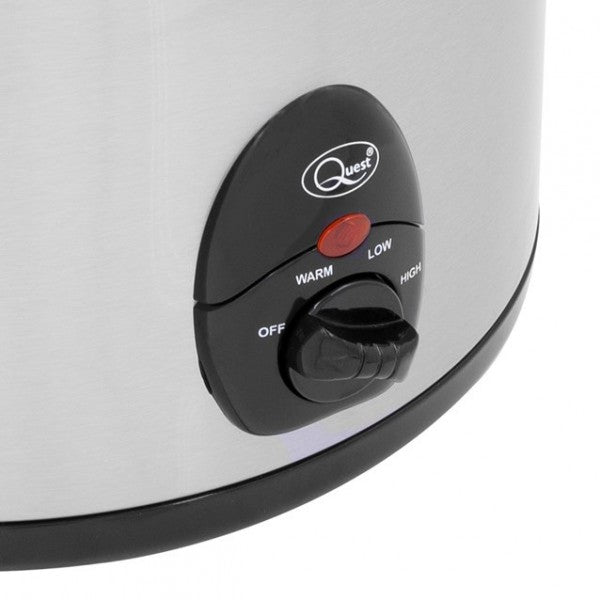 QUEST 3.5 Litre Stainless Steel Slow Cooker 35270