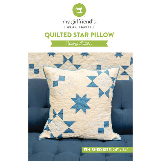 Quilted Star Pillow (Downloadable Sewing Pattern)