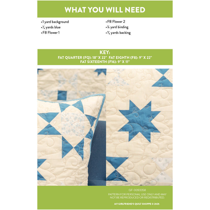 Quilted Star Pillow (Downloadable Sewing Pattern)