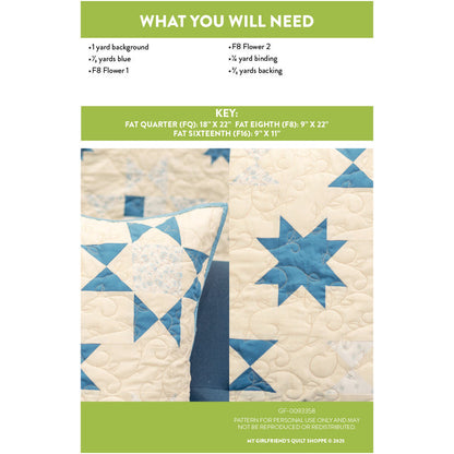 Quilted Star Pillow (Downloadable Sewing Pattern)