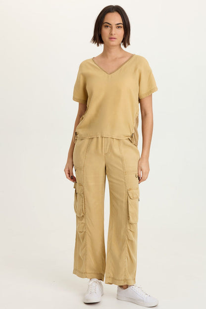 XCVI Radnor Twill Cargo Crop