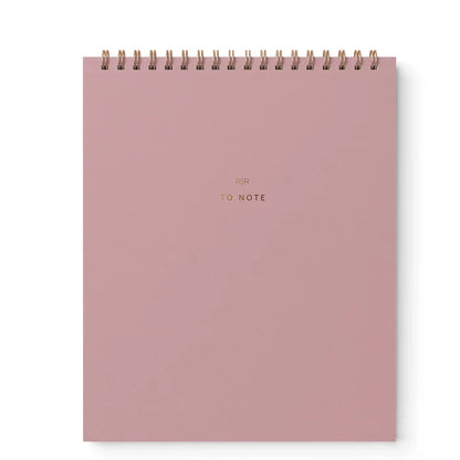 Ramona & Ruth To Note Lined Notebook - Dusty Rose
