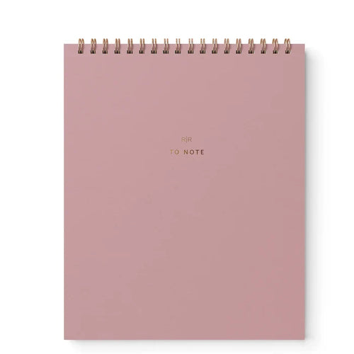 Ramona & Ruth To Note Lined Notebook - Dusty Rose