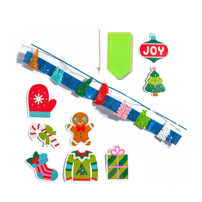 Razzle Dazzle Mini DIY Gem Sticker Kit - Jingle & Joy - 8 Stickers