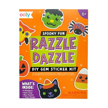 Razzle Dazzle Mini DIY Gem Sticker Kit - Spooky Fun - 8 Stickers