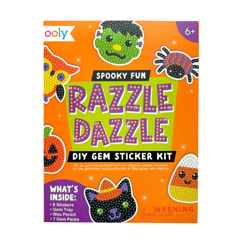 Razzle Dazzle Mini DIY Gem Sticker Kit - Spooky Fun - 8 Stickers