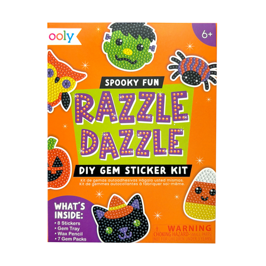 Razzle Dazzle Mini DIY Gem Sticker Kit - Spooky Fun - 8 Stickers