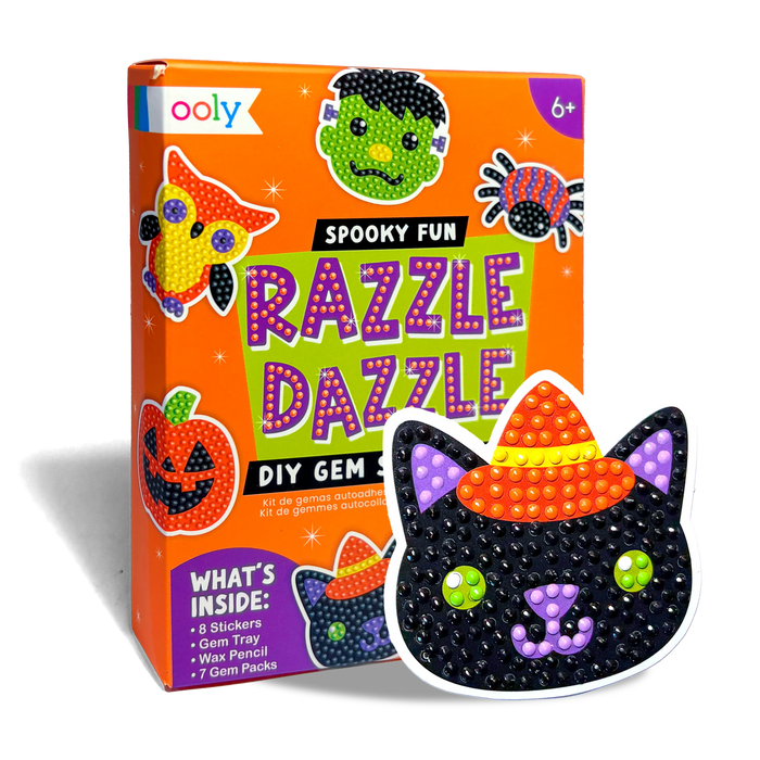 Razzle Dazzle Mini DIY Gem Sticker Kit - Spooky Fun - 8 Stickers