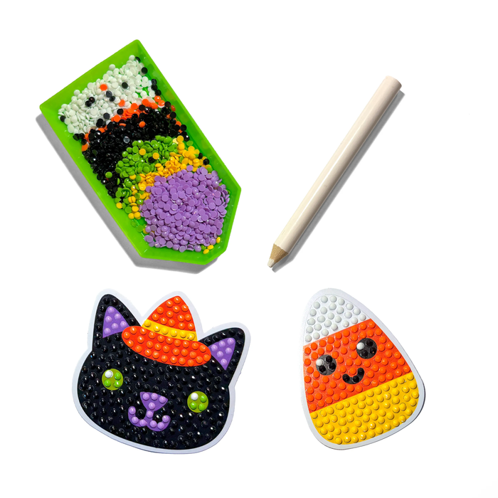 Razzle Dazzle Mini DIY Gem Sticker Kit - Spooky Fun - 8 Stickers