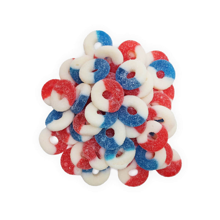 Red and blue rings - 2.04 kg