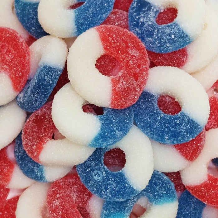 Red and blue rings - 2.04 kg