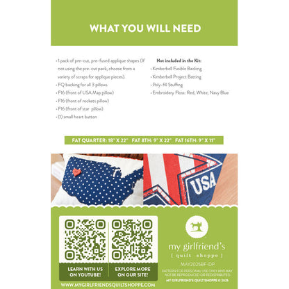 Red, White, & Boom! Bowl Fillers (Downloadable Pattern)