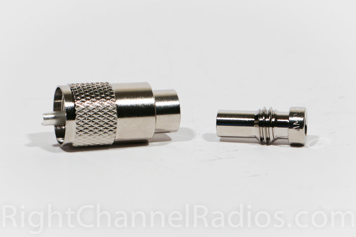 PL-259 Reducer and PL-259 Connector (Not Included)