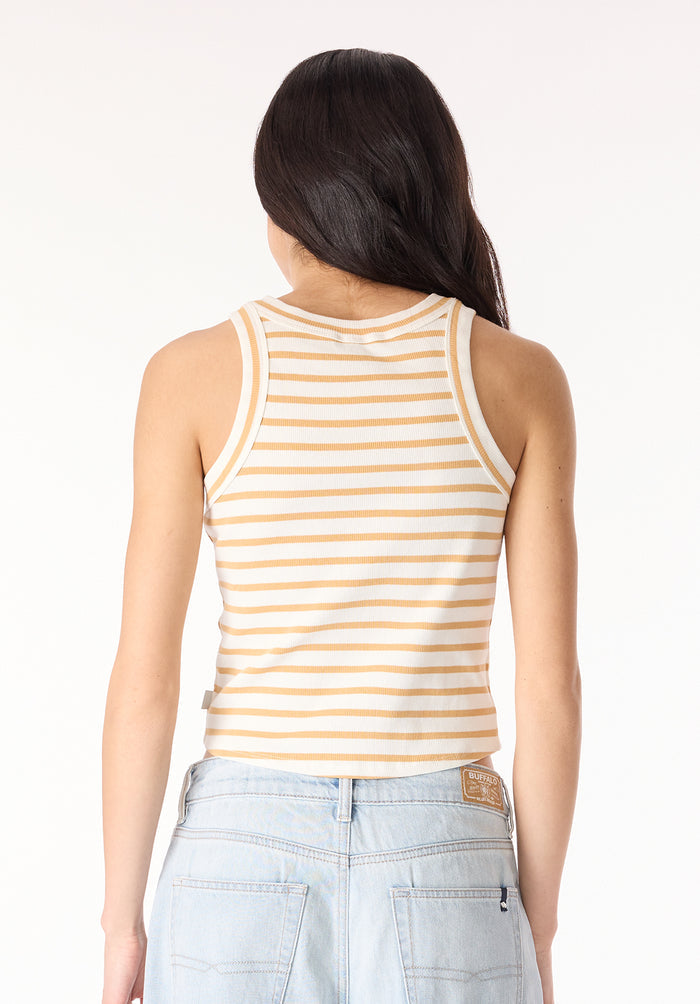 Buffalo Women Tanks Brown Knit Tanks Ribbed Knit Tank
