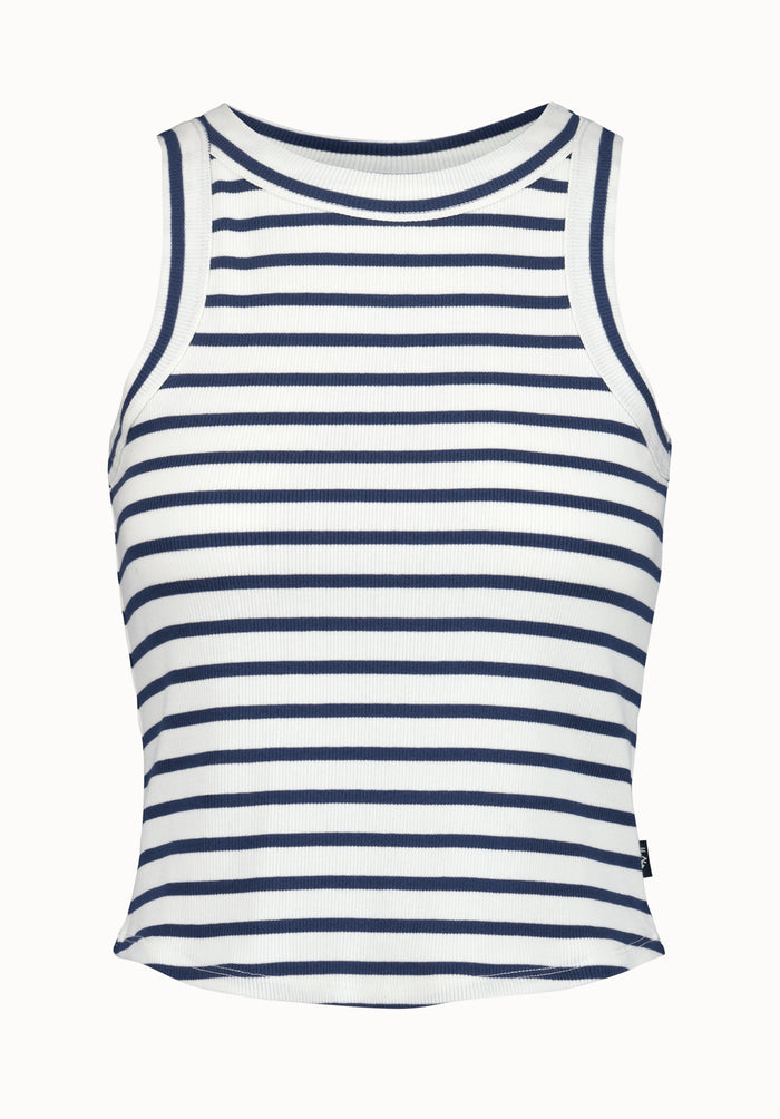 Buffalo Women Tanks Blue Knit Tanks Ribbed Knit Tank