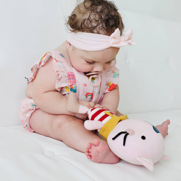 Remi Cat- Organic Fine Knit Stuffed Animal Baby Toy