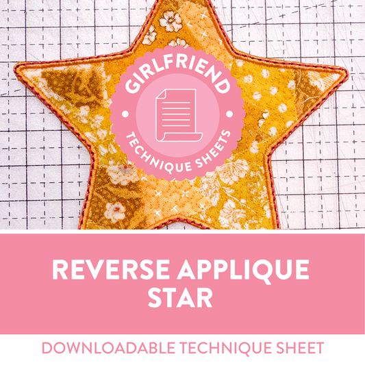 Reverse Appliqué Star Technique Sheet (Downloadable)
