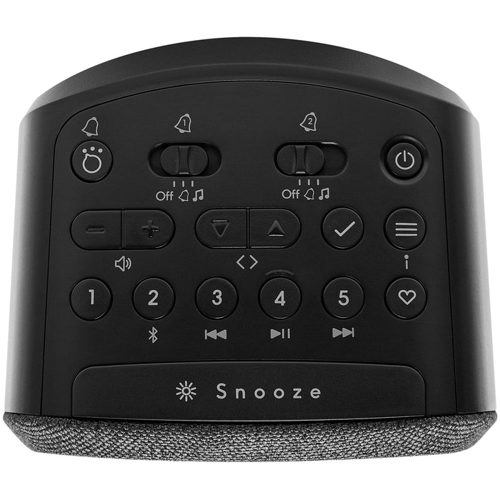 Roberts Ortus 5 DAB DAB+ FM RDS Bedside Radio with Bluetooth Black Black