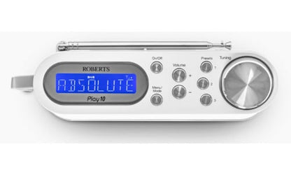 Roberts Play 10 Portable Digital DAB DAB+ FM Radio White White