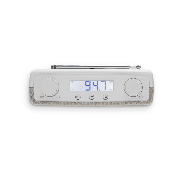 Roberts Play FM | PLAYFMW – 3-Band FM/MW/LW Compact Radio | White