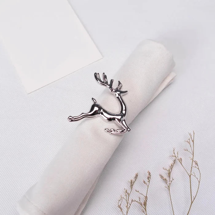 Rond de serviette Karaca Home Chevreuil 2 pièces, argent