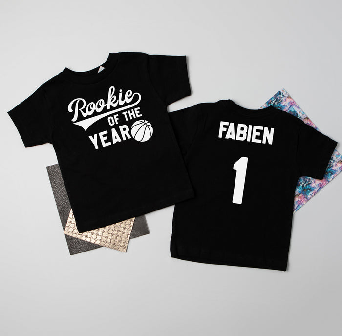 "Rookie of the Year" Basketball Personalized T-shirt or Bodysuit
