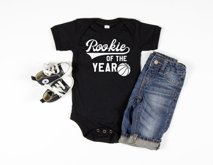 "Rookie of the Year" Basketball Personalized T-shirt or Bodysuit