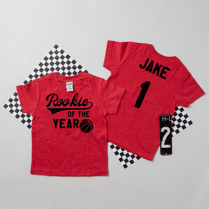 "Rookie of the Year" Basketball Personalized T-shirt or Bodysuit