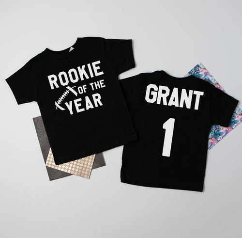 "Rookie of the Year" Football Personalized T-shirt/Bodysuit