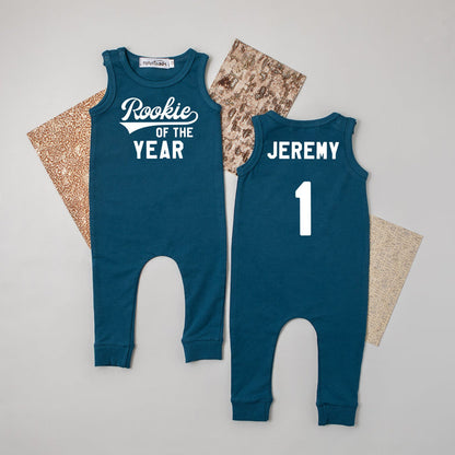 "Rookie of the Year" Slim Fit Sleeveless Romper