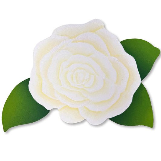 Rose Wall Art - White