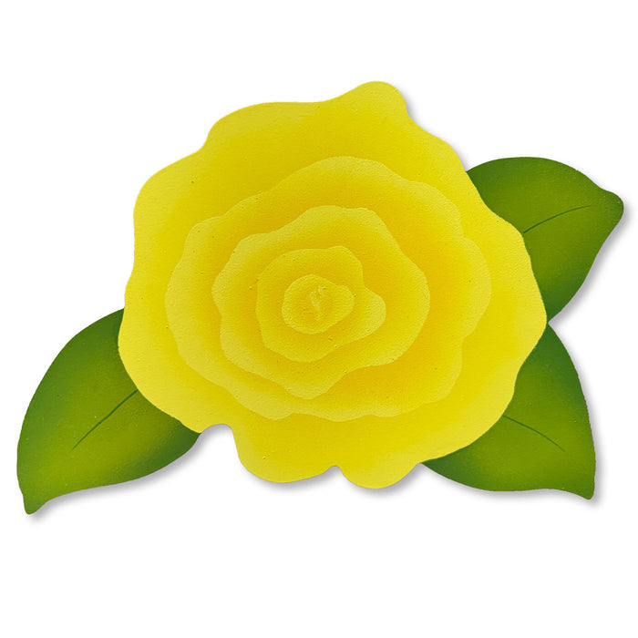 Rose Wall Art - Yellow