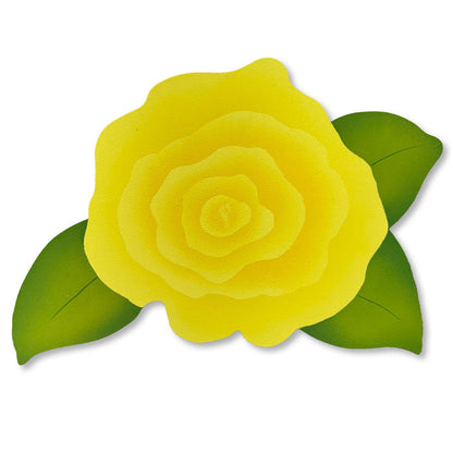 Rose Wall Art - Yellow
