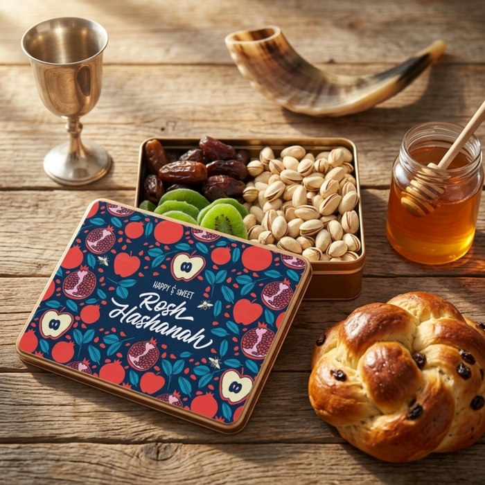 Sweet Harvest Rosh Hashanah Gift Tin