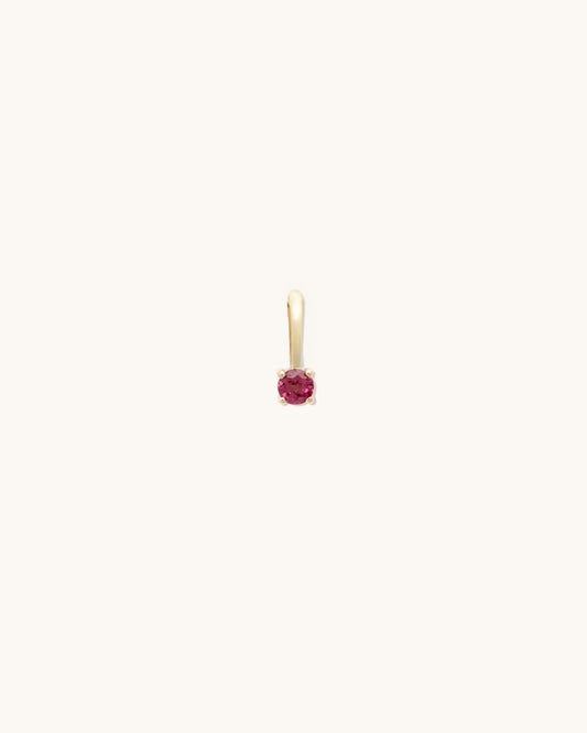 Ruby Birthstone Charm