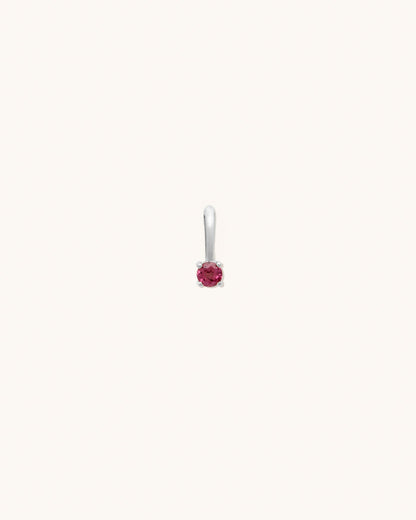 Ruby Birthstone Charm