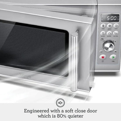 Sage the Compact Wave Soft Close Microwave Oven, Silver | SMO650SIL4GEU1 Sage Microwave Euronics Ireland